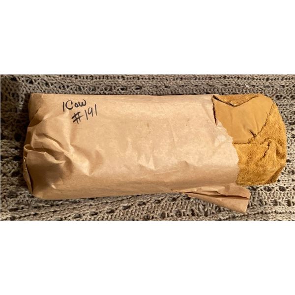 Roll of Cow Hide Measurements Unknown Leather