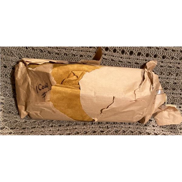 Real Cow Hide Roll Measurements Unknown