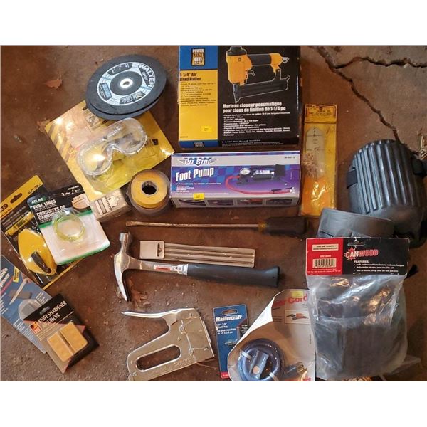 Power Fist Brad Nailer & Assorted Tools