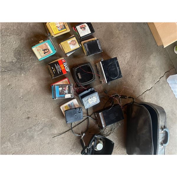 Automatic Radio 91615 Car 8 Track Player & Tapes