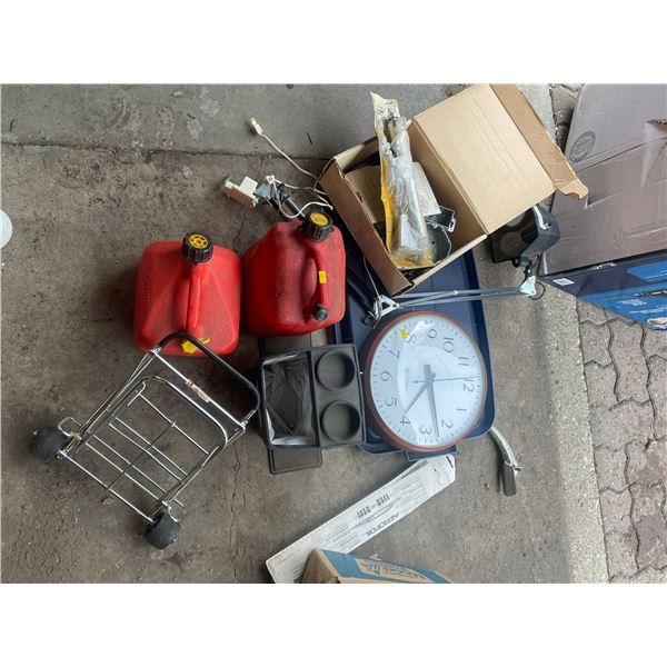 Garage Clock - Gas Cans - Misc