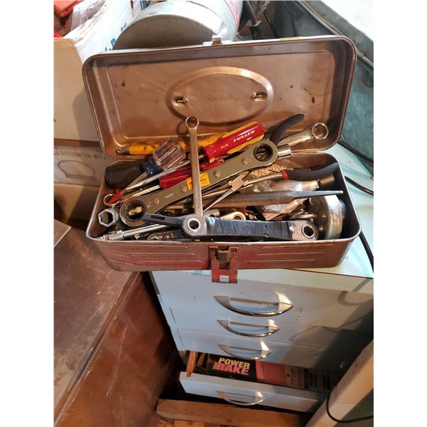 Vintage Tool Box & Contents