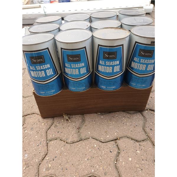 Sears New Vintage All Season Motor Oil Quantity 12