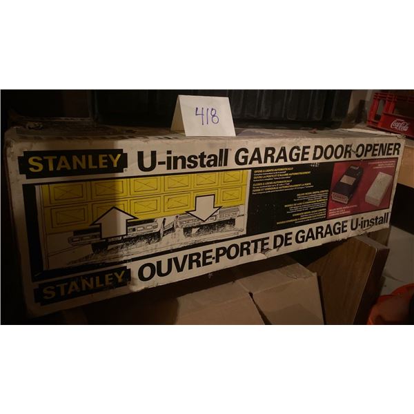 Stanley U install Garage Door Opener