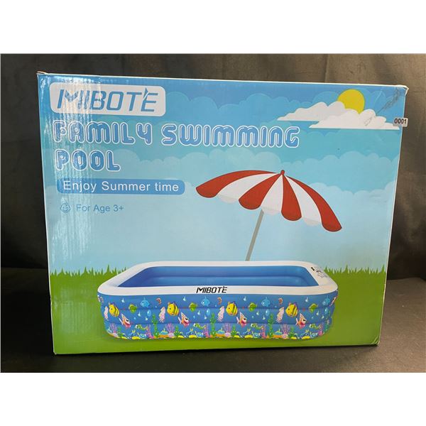 Lot of 1 Mibote Family Inflatable Swimming Pool - LARGE 118" X 72" X 20" Size - Brand New!