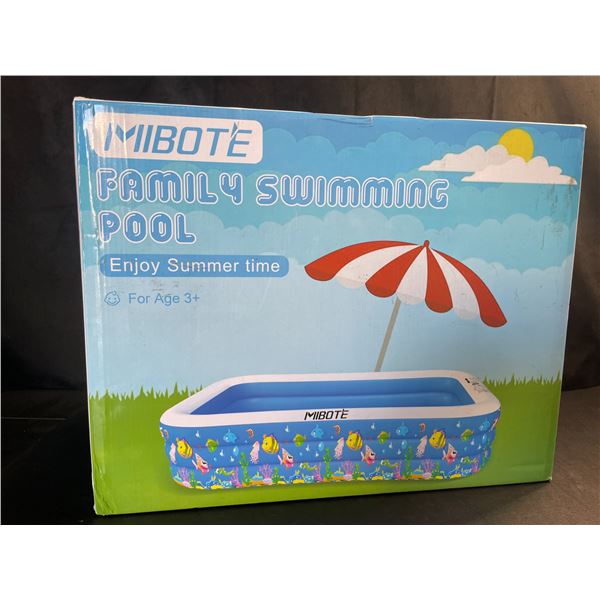 Lot of 1 Mibote Family Inflatable Swimming Pool - LARGE 118" X 72" X 20" Size - Brand New!