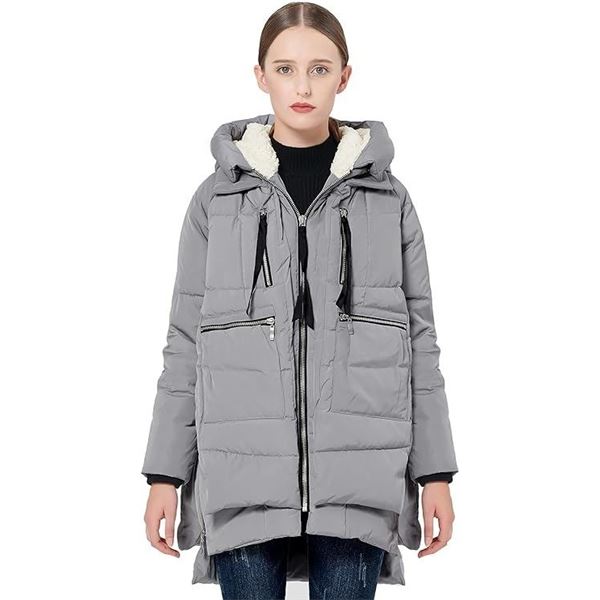 Lot of 1 Orolay Women's Thickened Down Jacket - Size XXL - Gray - BRAND NEW! ($190 RETAIL!)