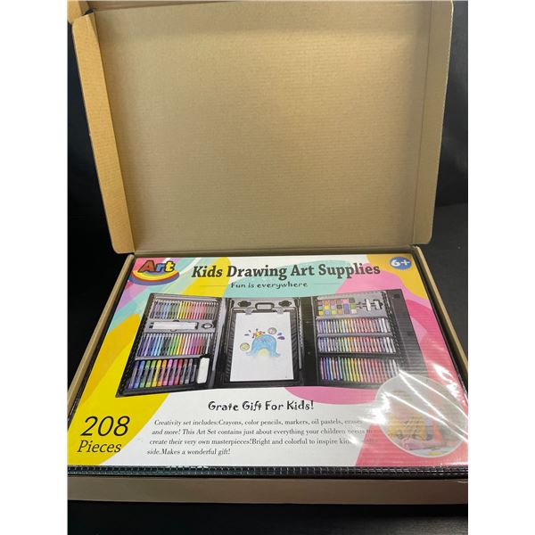 Lot of 1 Kids Drawing/Art Supply Kit - 208 PCS - Brand New!