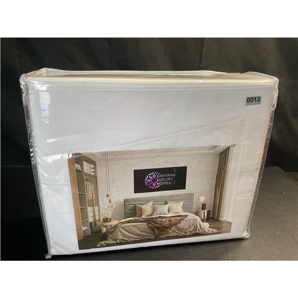 Lot of 1 Latana Luxury Homes Egyptian Cotton Sheet Set - King Size - White