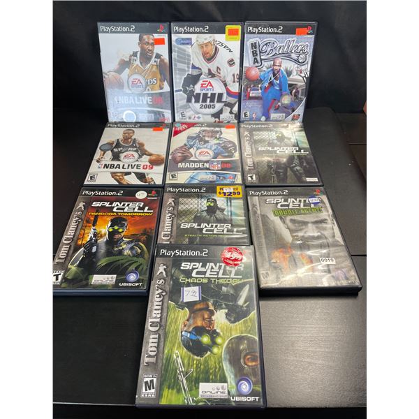 Lot of 10 Assorted Playstation 2 Video Games