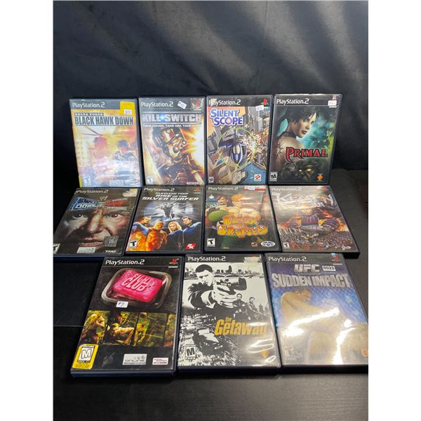 Lot of 11 Assorted Playstation 2 Video Games