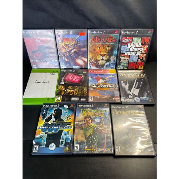 Lot of 11 Assorted Playstation 2 Video Games