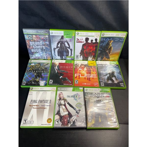 Lot of 11 Assorted Xbox 360 Video Games