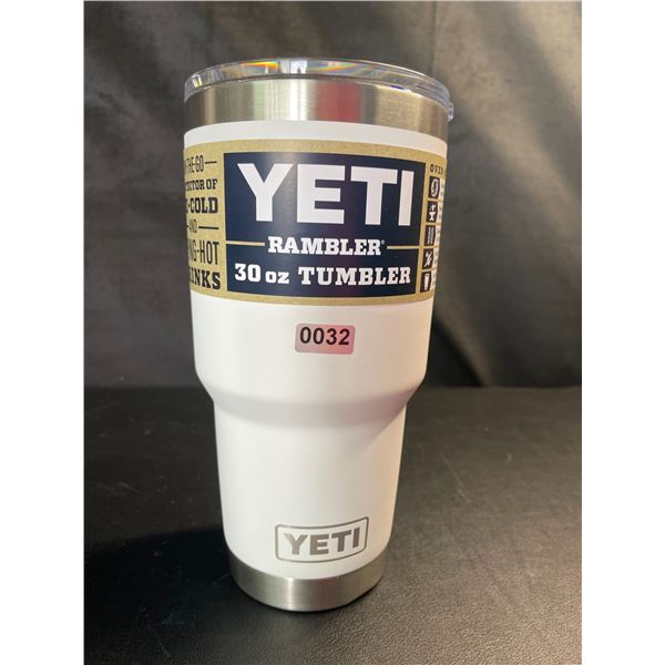 Lot of 1 YETI Rambler 30oz Tumbler - White - Brand New!