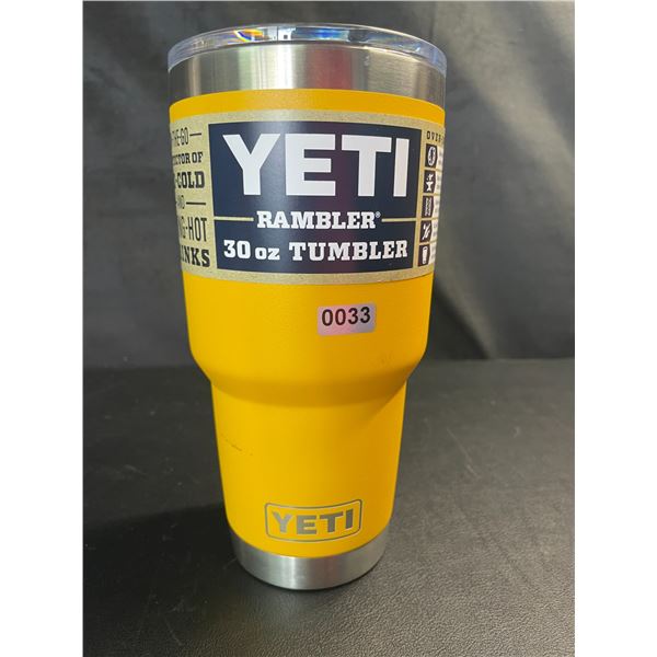 Lot of 1 YETI Rambler 30oz Tumbler - Yellow - Brand New!