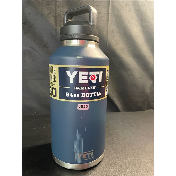 Lot of 1 YETI Rambler 64oz Bottle - Navy Blue