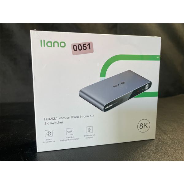 Lot of 1 llano HDMI 2.1 Switch - 8K Switcher - Brand New!