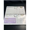 Image 3 : Lot of 2 Logitech Multi-Device K380 Minimalist Bluetooth Keyboards - White & Purple