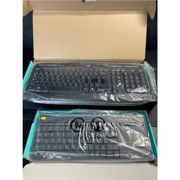Lot of 2 Logitech Keyboards - Media K400 Plus & MK320