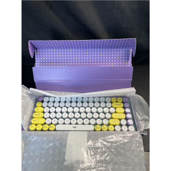Lot of 1 Logitech POP Keys Wireless Keyboard w Mechanical Typing & Custom Emoji Keys - Daydream Mint