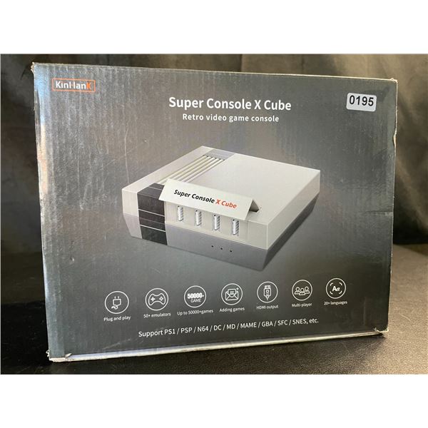 Lot of 1 KinHank Super Console X Cube - Retro Video Game Console Loaded with ~50,000 Games! NEW!
