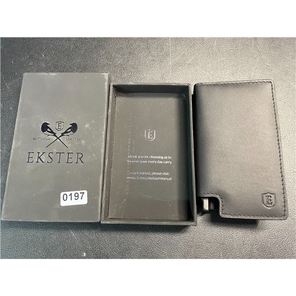 Lot of 1 Ekster Parliament Nappa Black Wallet - Brand New