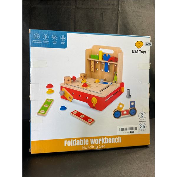 Lot of 1 Foldable Workbench Building Toy for Kids - Brand New