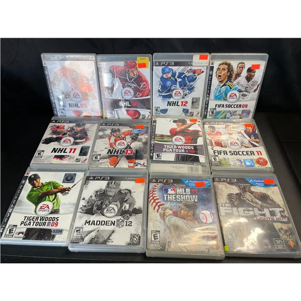 Lot of 12 Assorted Playstation 3 Video Games