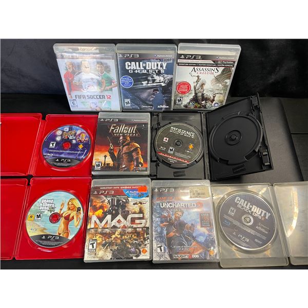 Lot of 10 Assorted PS3 Video Games