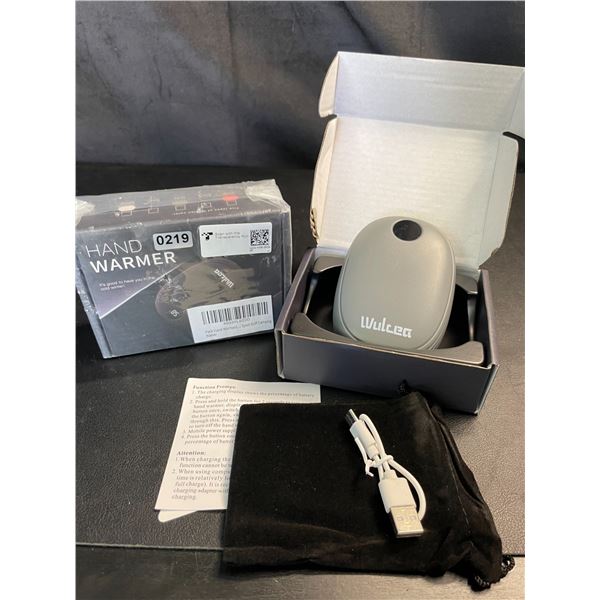 Lot of 2 Wulcea Portable Rechargeable Portable Power Banks/Hand Warmers - Brand New!