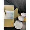 Image 1 : Lot of 1 Box of 12PC White Dishes - Brand New (Plates/Bowls)