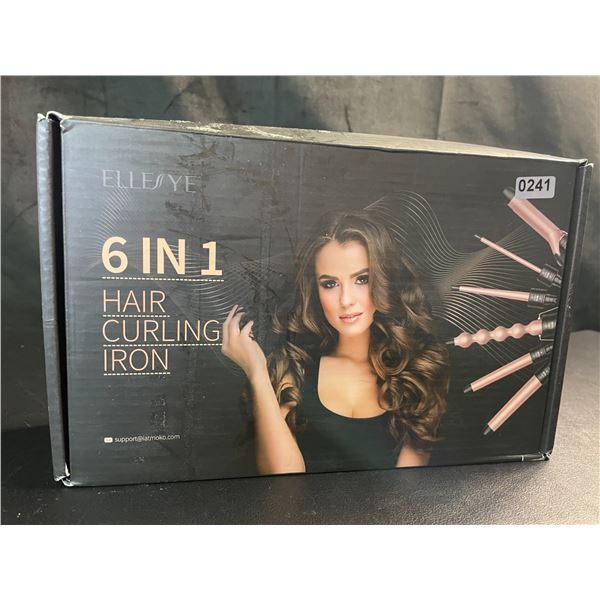 Lot of 1 6-in-1 Hair Curling Iron/Curling Wand with Assorted Barrels