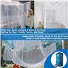 Image 4 : Lot of 1 Even Naturals Luxury Mosquito Net for Bed Canopy/Camping - Brand New