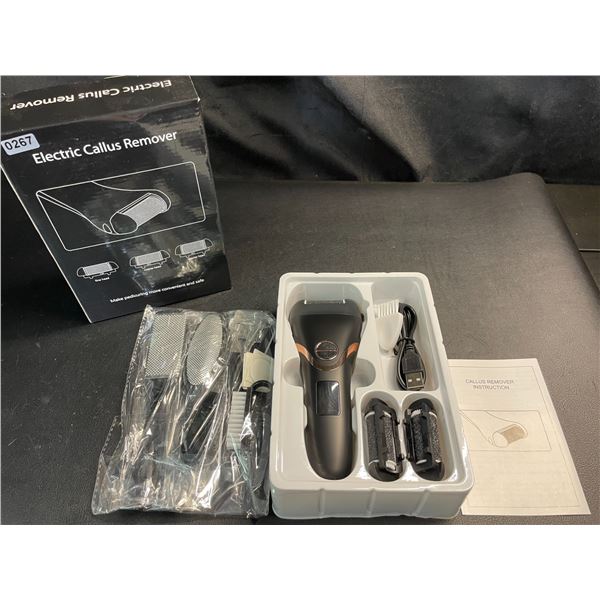 Lot of 1 Electric Callus Remover for Feet/Pedicures w/ Assorted Foot Filing Tools - Brand New