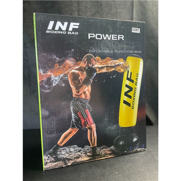 Lot of 1 Inflatable Punching Bag/Boxing Bag w/ Foot Pump - Brand New! (Stands Approx. 5FT Tall)
