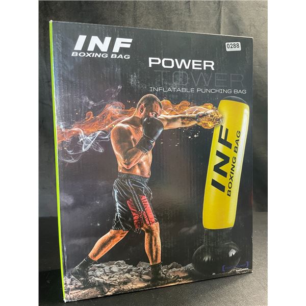 Lot of 1 Inflatable Punching Bag/Boxing Bag w/ Foot Pump - Brand New! (Stands Approx. 5FT Tall)