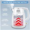 Image 3 : Lot of 1 Bear Electric Kettle; 1.5L Stainless Steel 1500W Kettle w/ Auto Shut Off; White - Brand New