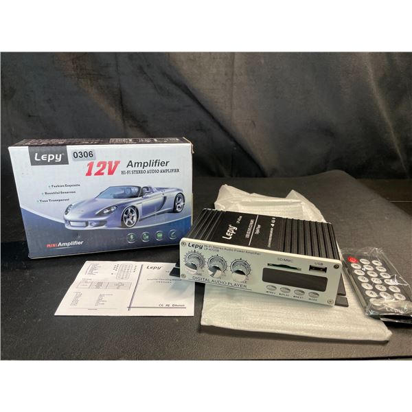 Lot of 1 Lepy 12V Amplifier Hi-Fi Stereo Audio Amplifier - Brand New