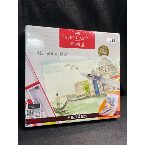 Lot of 1 Faber Castell 48-Colour Watercolour Paint Set - Brand New
