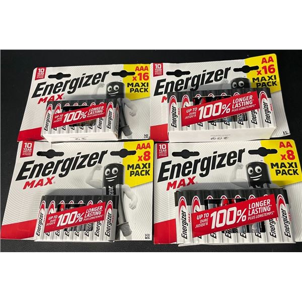 Lot of 1 Energizer MAX Batteries Combo Pack - Includes 24 AA and 24 AAA Batteries! - 48 Total!