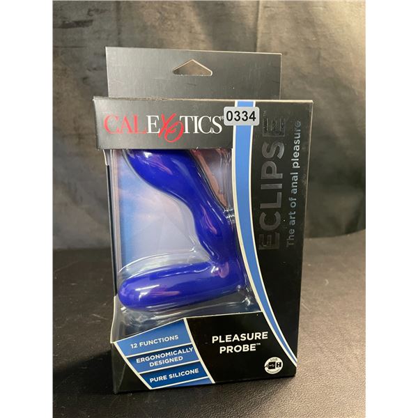 Lot of 1 Calexotics Eclipse Silicone Pleasure Probe - Rechargeable Vibrating Anal Probe - Brand New