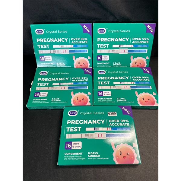 Lot of 5 Multi-Pack Boxes of Pregnancy Tests