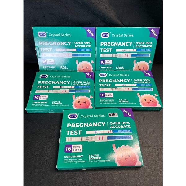 Lot of 5 Multi-Pack Boxes of Pregnancy Tests