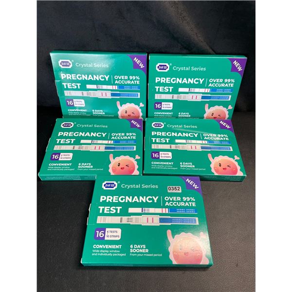 Lot of 5 Multi-Pack Boxes of Pregnancy Tests