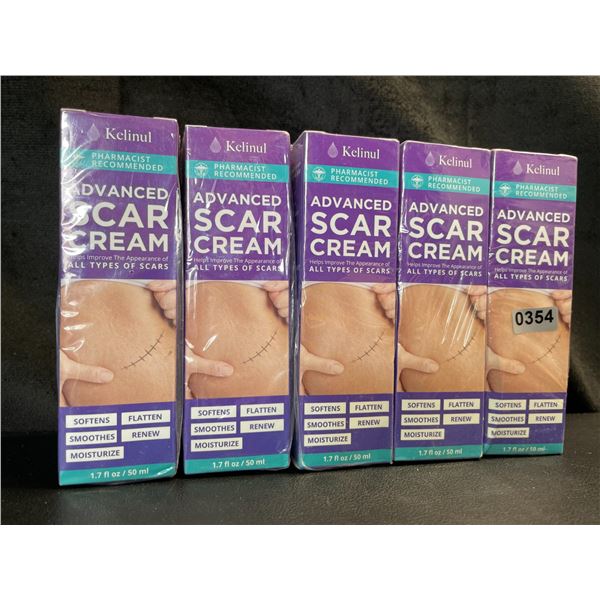 Lot of 5 Kelinul Advanced Scar Creams - Brand New - Helps Improve the Appearance of All Scar Types