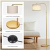 Image 2 : Lot of 1 Edishine 62.5inch Modern Arc Floor Lamp - Brand New! (Model: HLFL04G) - Gold