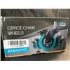 Image 1 : Lot of 1 Box of Stealtho Office Chair Wheels - 5PCS - Brand New