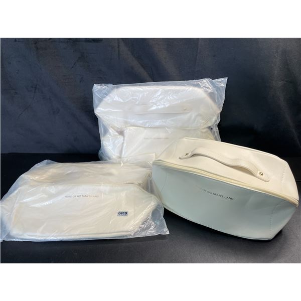 Lot of 3 Large Zip-Up Makeup/Cosmetic Bags - Brand New