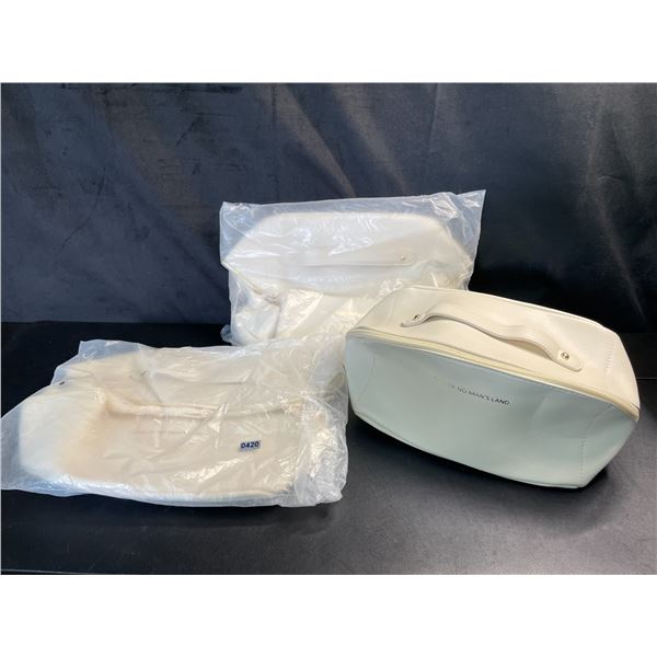 Lot of 3 Large Zip-Up Makeup/Cosmetic Bags - Brand New