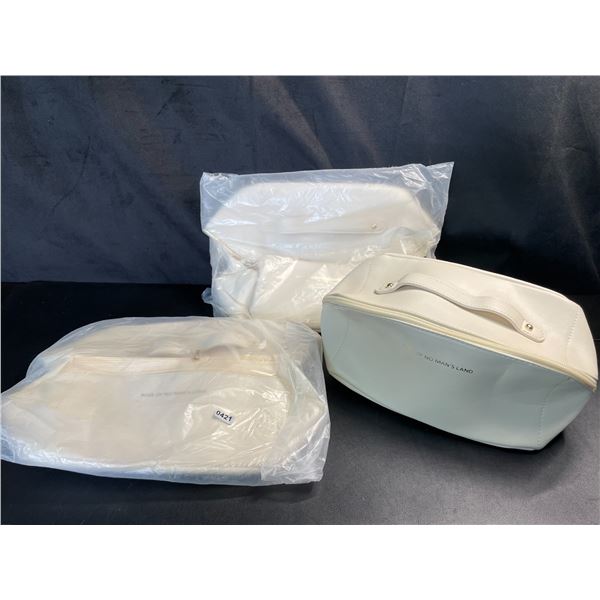 Lot of 3 Large Zip-Up Makeup/Cosmetic Bags - Brand New